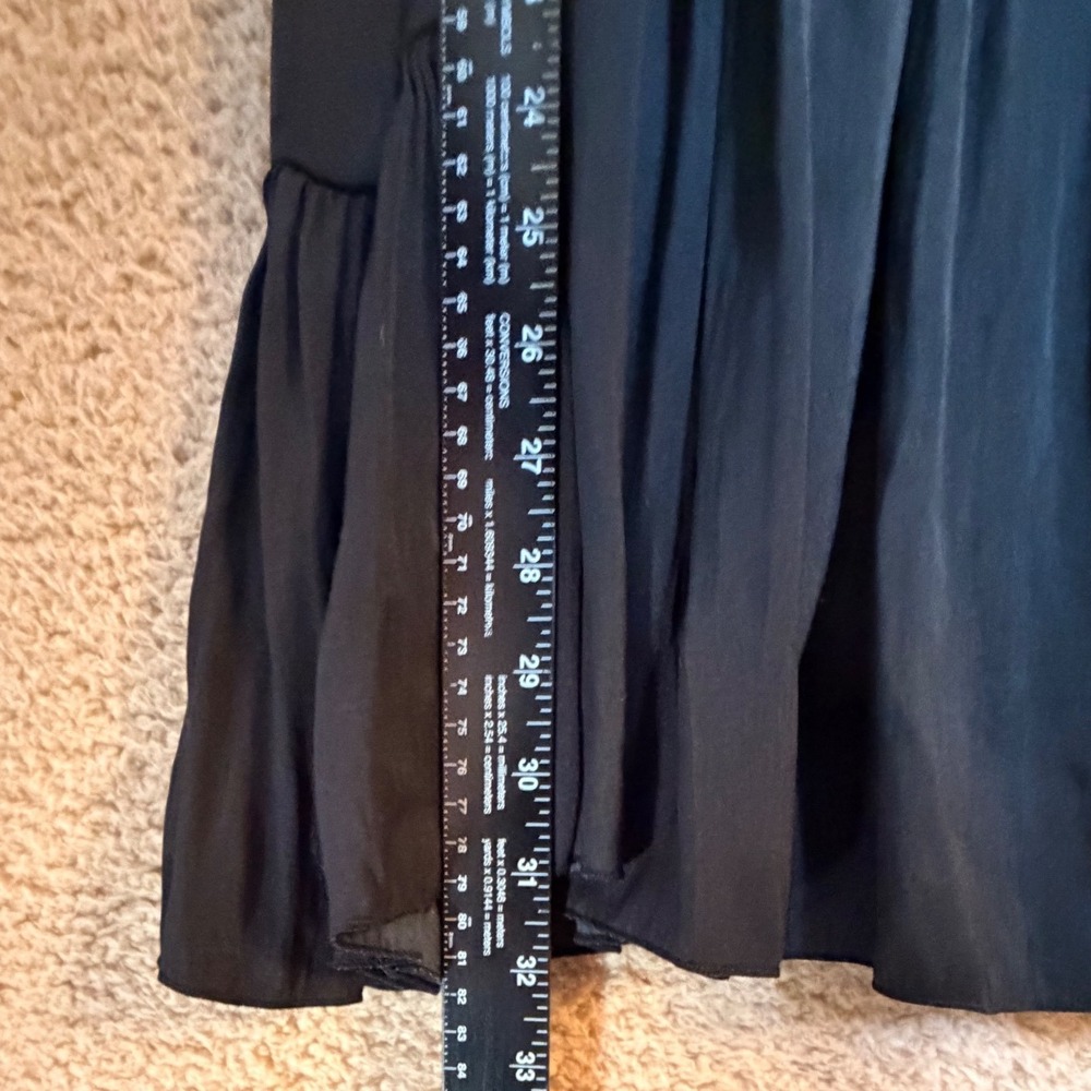 Free People Intimately Want Your Love Tie Back Mini Dress‎ Black XS - Picture 15 of 16